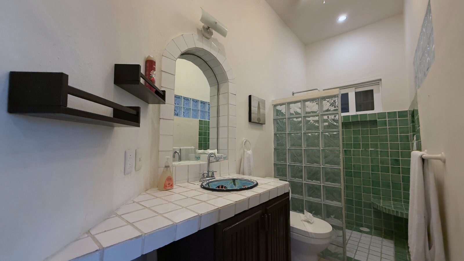 Kitchen counter and appliances in Caribbean vacation home